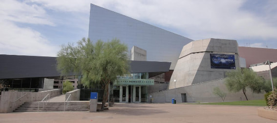 the outside of the arizona science center