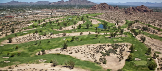 aerial view of the papago golf course phoenix